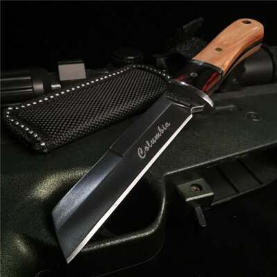 New portable outdoor hunting survival hiking edc pocket camping straight knife