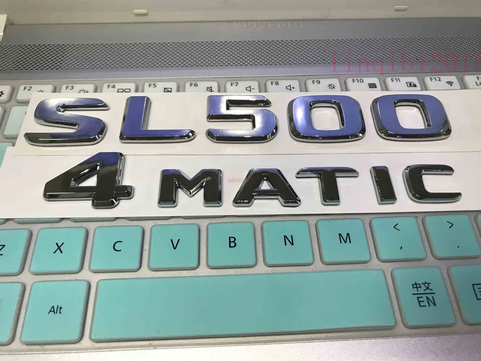 SL500 4 MATIC 2018 alta calidad emblema maletero trasero calcomanía insignia para Mercedes Benz Foto 3 de 4