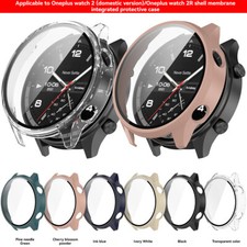 Protective Case Shell Tempered Glass Screen Protector for Oneplus Watch 2R Part