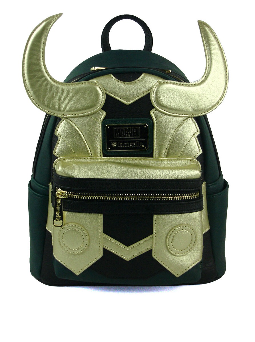 Loungefly x Loki Mini Backpack Thor God Of Mischief Gold