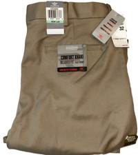 Dockers Comfort Tan Khaki Men's Chino Pants 34x32 Stretch Flat Front NEW NWT