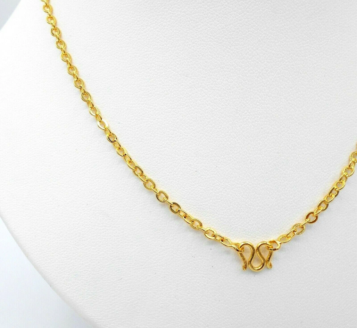 Chain 22K 23K 24K THAI Baht GOLD GP NECKLACE Jewelry Women 18 inch 4.8 Grams