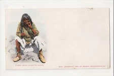 J-938 Moki Native American Indian Cigarette Smoker 1899 Detroit Publishing PC