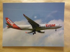 AIRBUS A 330 TAM BRASIL PT-MVG / CARTE POSTALE AVIATION