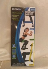 Pro Strength Resistance Band Set 3 Pack Light, Medium, Heavy Body Sculpting New