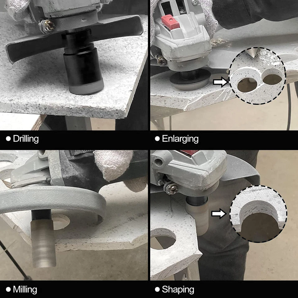 Diamond Drilling Core Bits Set Kit Hole Saw For Marble Granite Tile Porcelain - Image 3 of 4