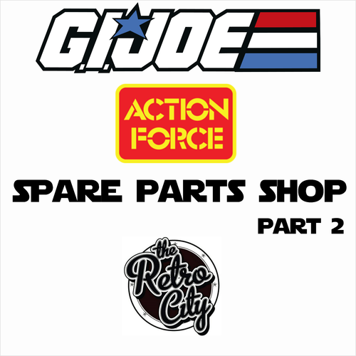 Vtg GI Joe Action Force Figure Spare Parts Accessories Weapons 80s 90s