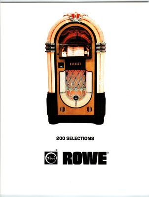 Rowe 200 Selection Jukebox FLYER 1980 Original Phonograph Music Promo Vintage