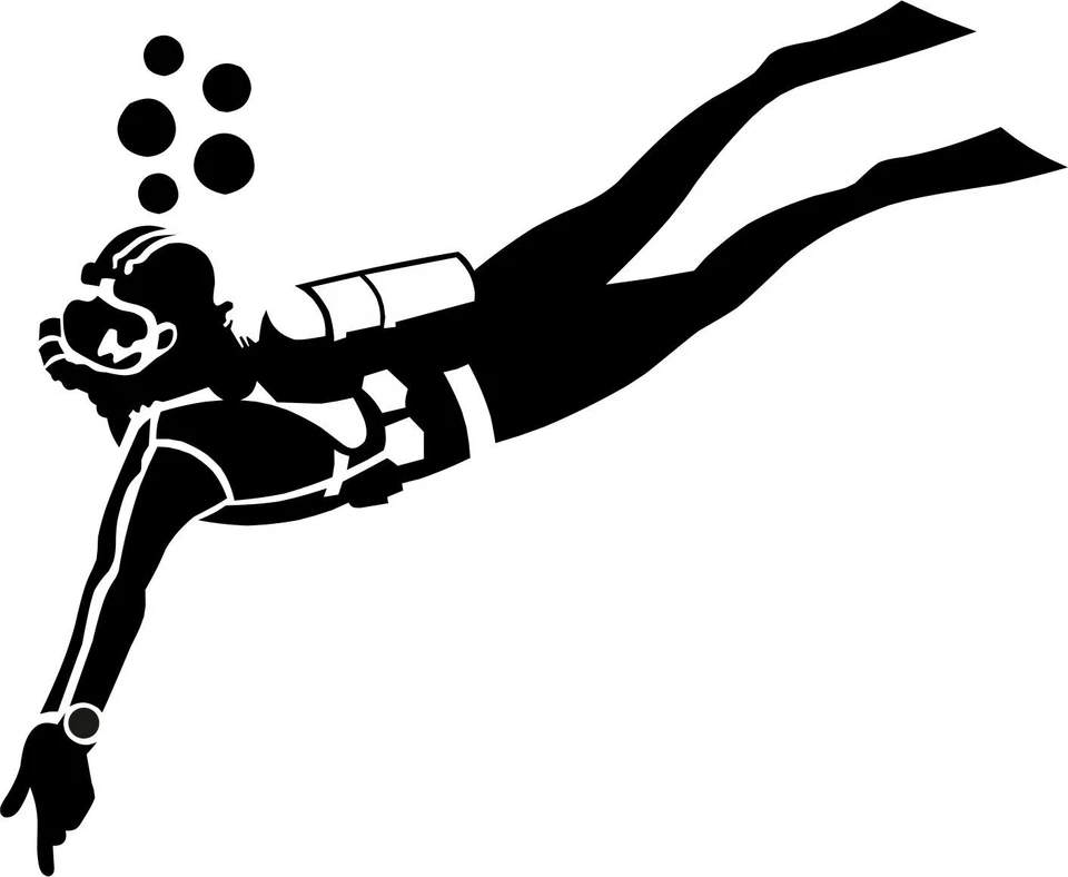 EIGENE HERSTELLUNG Tauchen Taucher ca. 12 x 10 cm Sport Sticker Autoaufkleber Aufkleber AN1494