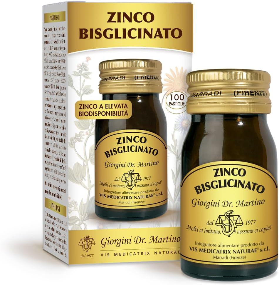 ZINCO BISGLICINATO 30G - Integratore ad Alta Biodisponibilità Dr. Giorgini