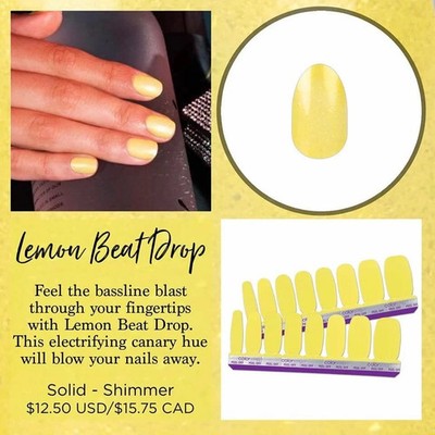 COLOR STREET NAIL STRIPS- Yellow & Gold -  HTF RARE - FREE  SHIPPING STASH