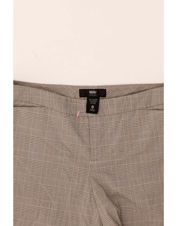 Shorts casual feminino Mossimo EUA 6 médio W31 cinza xadrez algodão CE54 - Imagem 3 de 3