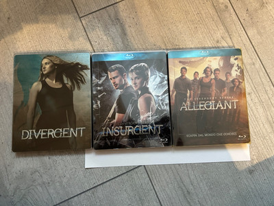 The Divergent Series Steelbooks Teil 1 - 3 Blu-Ray mit Deutsch
