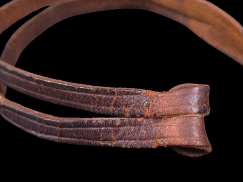 Original leather Gunto Sageo for Former Japanese Army officer WW2 saber military - Picture 3 of 10
