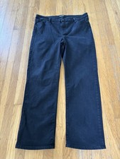 Buffalo David Bitton Women's Jeans Black Alyssa 14/34 High Rise Straight Leg