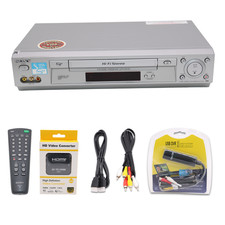 Sony VCR Player  Convert VHS to Digital USB Capture  AV-HDMI Adapter Remote