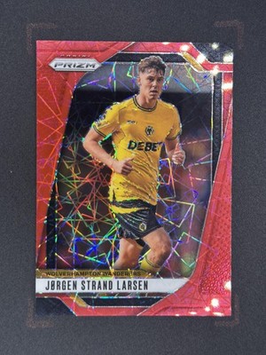2024-25 Panini Prizm Jorgen Strand Larsen /30 Choice Red #219 Wolverhampton
