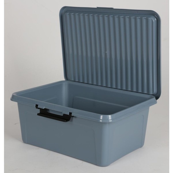 25X Scharnierbox Aufbewahrungsbox Ordnungsbox 11L 40X30Xh17Cm M.Deckel Kiste Box-image