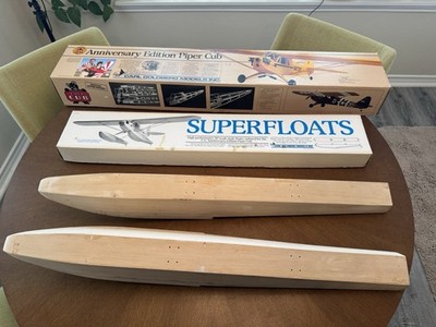 Carl Goldberg Anniversary Piper Cub K-63 RC Kit w/ Superfloats #296 Open Box