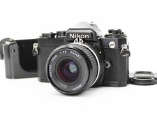 Exc 3/Tested Nikon FE Black 35mm Camera w/Ai-s Nikkor 35mm f/2.8 From Japan