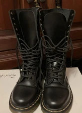 Gorgeous Doc Martens 1914 Black Leather Lace Up Original Boots US Size 3 EU 35