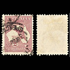 7000 Australie SG110 2S Marron 1929. Sc#99 Mi 85 Utilisé. C£17