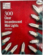 Home Accents Holiday 300 Light Mini Multi Color String Lights Light Set New