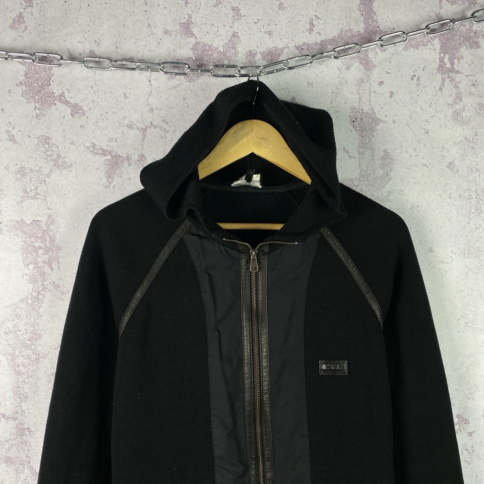 Sudadera con Capucha Emporio Armani De Colección Para Hombre Lujo Italia Negra Y2K Talla 50 Foto 2 de 4