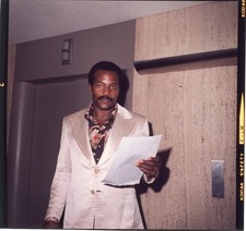 Jim Brown Candid 1960s NFL Football Icon Actor Original 2 1/4 Photo Transparency