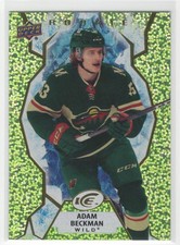 #139 Adam Beckman 2021-22 Upper Deck Ice Green RC Minnesota Wild