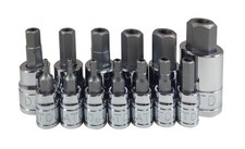 ATD Tools 13795 Tamper-Resistant Metric HEX Bit Socket Set 13 Pieces