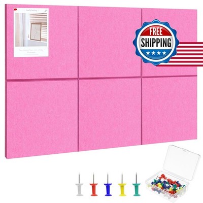 Thboxes Cork Board 36'' x 24'', 6 Pack Felt Bulletin Board