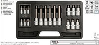 Yato Werkzeug Satz Sortiment Werkzeugkasten 18St. Hex 3-12 Mm YT-7752