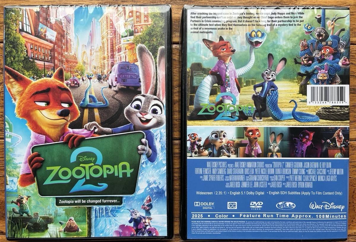 Zootopia 2 (2025) New, Sealed, DVD | eBay