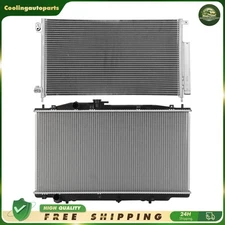 Aluminium Radiator & A/C Condenser Cooling Kit For 2003-2007 Honda Accord