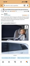 Car Window Shades for Baby Ice Crystal Cooling Layer 2 Pack Uv-Blocker Cling