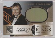 2019 Upper Deck Black Diamond Hall of Fame Rings Gold Spectrum Brad Park HOF a3q