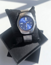 Seiko Kinetic 5M42-0B40 Quarz Edelstahl Uhr b...