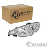 Diederichs Halogen Scheinwerfer Klarglas Links Passend FüR Peugeot 206 | 4225983