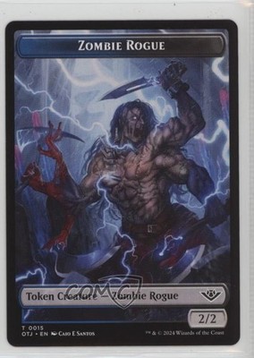 Zombie Rogue Magic: Outlaws of Thunder Junction OTJ Tokens #T 0015