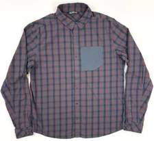 Arcteryx Mens Bernal Shirt Size Large Flannel Long Sleeve Snap Plaid Outdoor