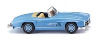 Wiking Pkw Mb 300 Sl Cabrio - Hellblau 023301