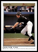 Carlton Fisk 1991 O-Pee-Chee Premier #45 White Sox MLB READ FREE SHIPPING