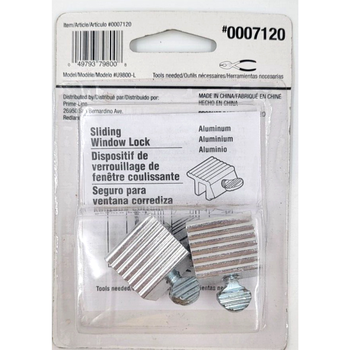 GateHouse Aluminum Sliding Thumbscrew Window Lock 3/16