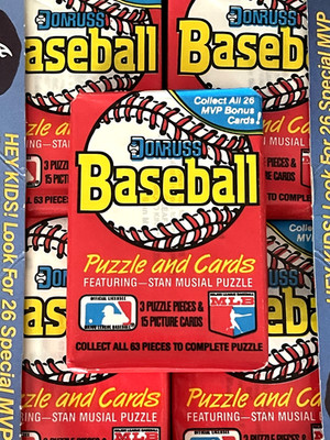 1988 DONRUSS BASEBALL MLB   PACK 15 Cards + 3 Puzzle Pieces HOF RC IMPORT OVP 