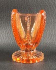 Boyd's Crystal Art Glass HEART TOOTHPICK HOLDER #71 HONEYCOMB 6-2-03 Glow NOS — photo 3