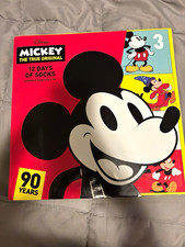 Disney Mickey Mouse 12 Days of Socks Set, Multicolor Women  s Crew  No-Show
