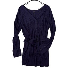 Free People Purple Long Sleeve Dress Size Large