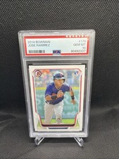 2014 Bowman Jose Ramirez #176 Rookie Card PSA 10. rookie card picture