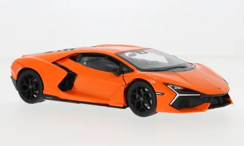 Welly 1:24 1965 Lamborghini Revuelto Orange Diecast Model Car - New